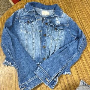 Sneak Peek Lightly Destroyed Jean Jacket